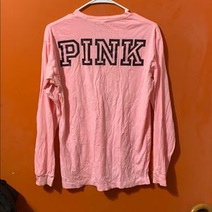 PINK. Long sleeve t shirt